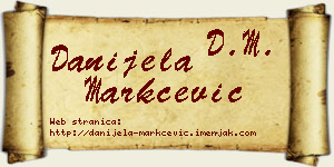 Danijela Markčević vizit kartica